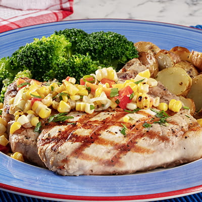 Grilled Porkchop With Corn Salsa Grilled Porkchop With Corn Salsa